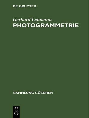 cover image of Photogrammetrie